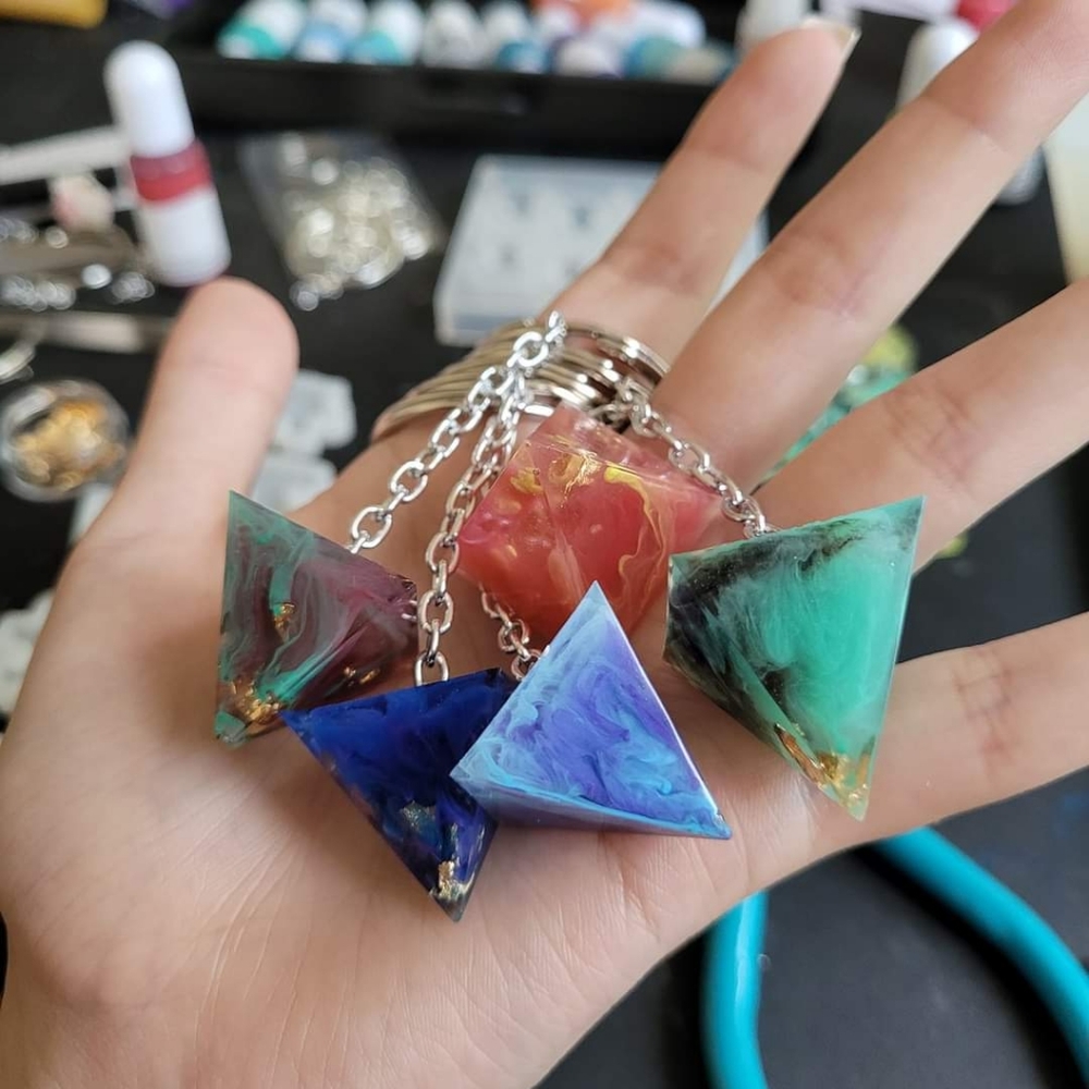 Pyramid Keychains - Picture 2 of 3